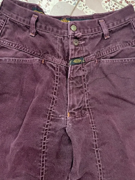 Marithe Francois Girbaud Plum-Colored Denim Jeans - Picture 8 of 8